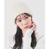 アイボリー | 帽子 ニット帽 リブ編み | Honeys