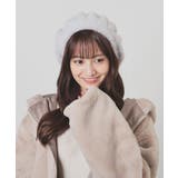 帽子 ベレー帽 パール調ビジュー付き | Honeys | 詳細画像6 
