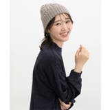 帽子 ニット帽 ケーブル編み | Honeys | 詳細画像10 