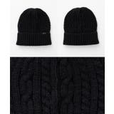 帽子 ニット帽 ケーブル編み | Honeys | 詳細画像13 