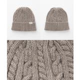 帽子 ニット帽 ケーブル編み | Honeys | 詳細画像15 