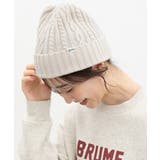 アイボリー | 帽子 ニット帽 ケーブル編み | Honeys