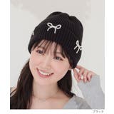 帽子 ニット帽 リボン付き | Honeys | 詳細画像3