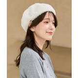 アイボリー | 帽子 ベレー帽 シャギー | Honeys
