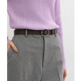 ブラウンシルバー | ベルト シンプル エコレザー | Honeys