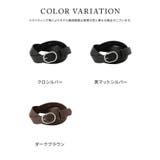 ベルト 太ベルト 楕円バックル | Honeys | 詳細画像8