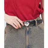 クロシルバー | ベルト ハートモチーフ 合皮 | Honeys