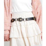 ブラック | ベルト 合皮 装飾 | Honeys