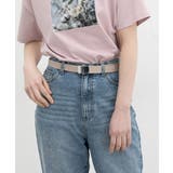 グレージュ | ベルト ガチャベルト フェイクレザー | Honeys
