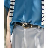 クロゴールド | ベルト ラウンドバックル メタルループ | Honeys