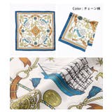 スカーフ サテン 幾何学柄 | Honeys | 詳細画像14