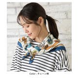 スカーフ サテン 幾何学柄 | Honeys | 詳細画像5