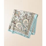 ペイズリー柄 | スカーフ サテン 幾何学柄 | Honeys