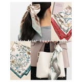 スカーフ サテン チェーン柄 | Honeys | 詳細画像2 