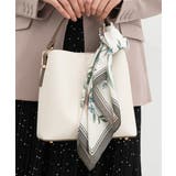 チャ花柄 | スカーフ サテン チェーン柄 | Honeys