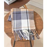 ブルー×ベージュ | マフラー 吸湿発熱 抗菌 | Honeys