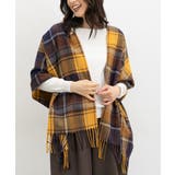 コン×イエロー | ストール 吸湿発熱 抗菌 | Honeys