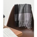 グレーチェック | ストール 吸湿発熱 抗菌 | Honeys