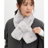 ライトグレー | ティペット チャームプレート付き プードルフェイクファー | Honeys