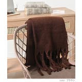 マフラー 太フリンジ 無地 | Honeys | 詳細画像12