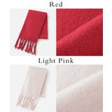 マフラー 太フリンジ 無地 | Honeys | 詳細画像15