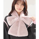 ピンク | ティペット リボン型 フェイクファー | Honeys