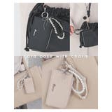 カードケース チャーム付き 合皮 | Honeys | 詳細画像3 