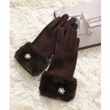 ダークブラウン | 手袋 ハニぽか 吸湿発熱 | Honeys