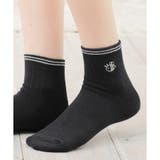 クロ／ハチ | 靴下 ソックス ショート丈 | Honeys