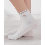 オフ／ごはん | 靴下 ショート丈 綿混 | Honeys