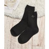 チャコール | 靴下 ソックス クルー丈 | Honeys