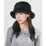 ブラック | 帽子 バケットハット サイズ調整 | Honeys