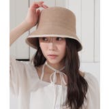 モカ×ベージュ | 帽子 バケットハット サイズ調整 | Honeys