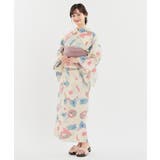 アイボリー×ピンク | 浴衣 ゆかた 2025浴衣 | Honeys
