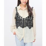 ブラック | トップス ビスチェ カットソー | Honeys