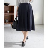 ネイビー | ボトムス スカート ひざ丈 | Honeys