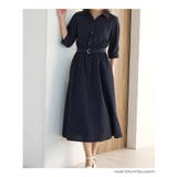ワンピース シャツワンピース ロング丈 | Honeys | 詳細画像6 