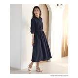 ワンピース シャツワンピース ロング丈 | Honeys | 詳細画像9 