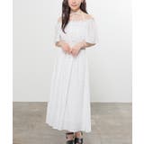 オフ水玉 | ワンピース 半袖 ロング丈 | Honeys