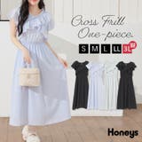 ワンピース 半袖 ロング丈 | Honeys | 詳細画像1 