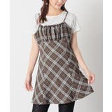 チャチェック | ワンピース ノースリーブ ミニ丈 | Honeys