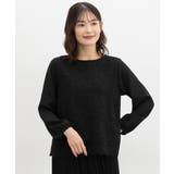 ブラック | トップス ブラウス 長袖 | Honeys