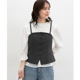 グレーストライプ | トップス ビスチェ ブラウス | Honeys