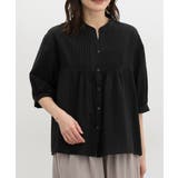 ブラック | トップス ブラウス ピンタック | Honeys