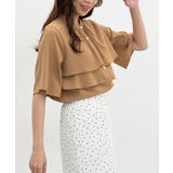 キャメル | トップス ブラウス 半袖 | Honeys