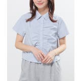 サックス×オフ | トップス シャツ ブラウス | Honeys