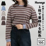 トップス Tシャツ ロンT | Honeys | 詳細画像1