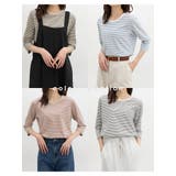 トップス Tシャツ 7分袖Tシャツ | Honeys | 詳細画像3
