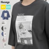トップス Tシャツ ７分袖Tシャツ | Honeys | 詳細画像1 