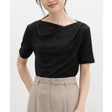 ブラック | トップス カットソー 半袖 | Honeys